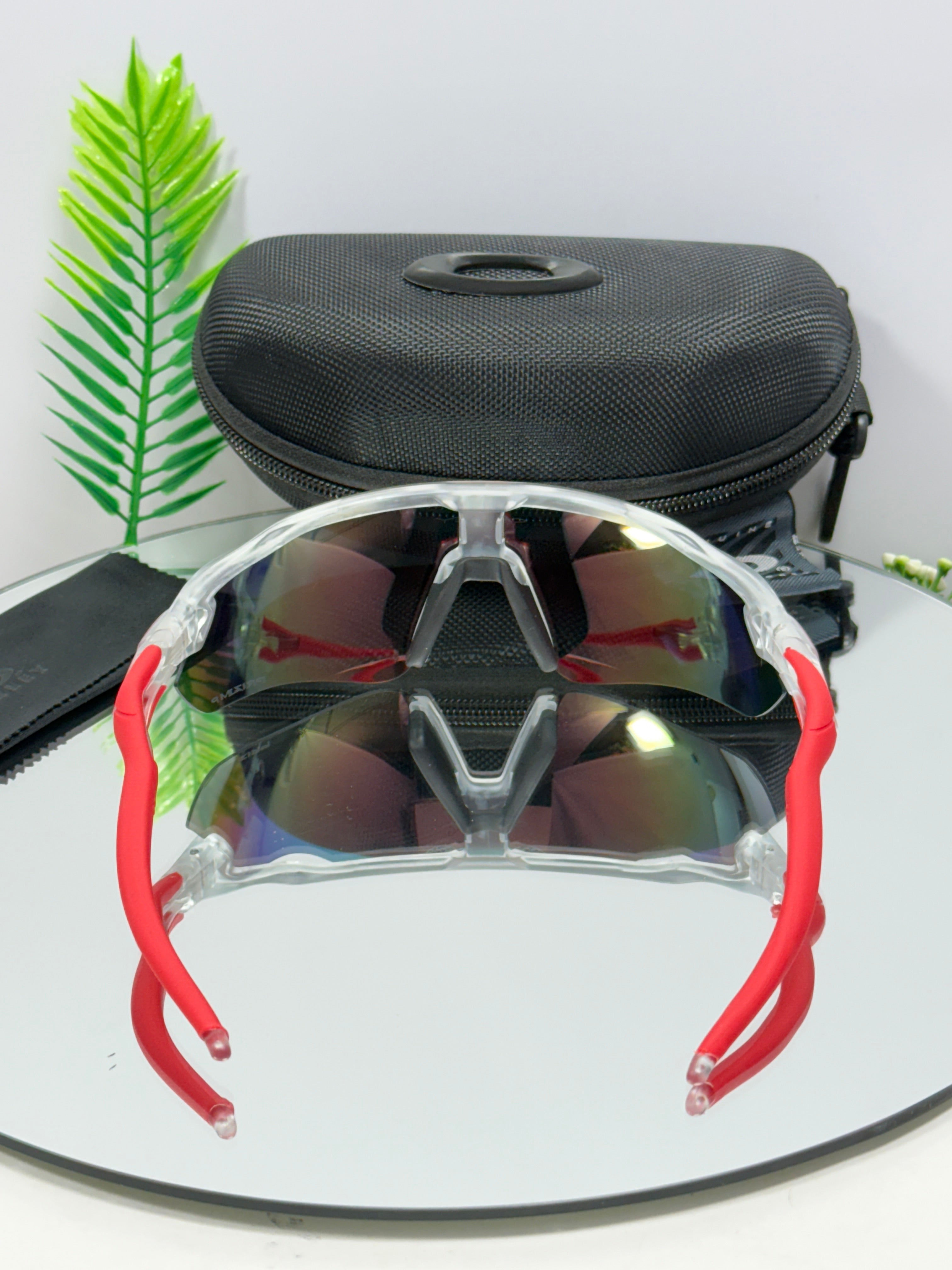 Oakley RADER-EV Sports ( Red Mirror & Clear )