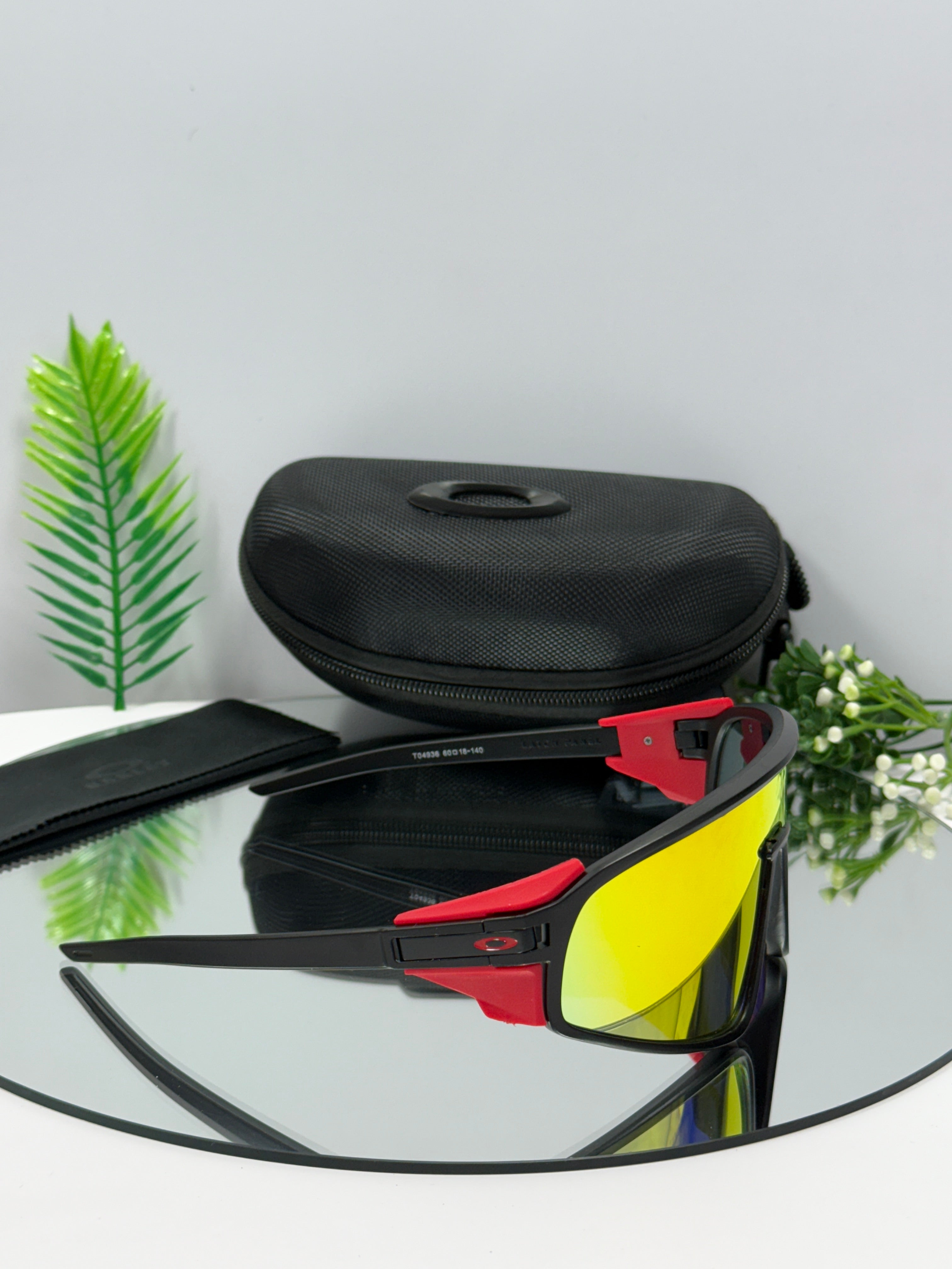 Oakley Latch Panel ( Red Mirror & Black )